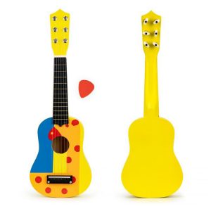 Fából készült gyermek gitár | sárga