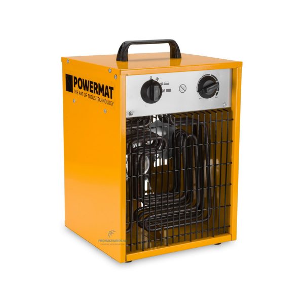 Elektromos melegítő termosztát és ventilátor – 6 kW | Powermat PM-NAG-6E