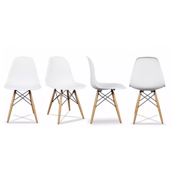 ITALIANO székkészlet - fehér | 4 darab skandináv stílusban tökéletes, stabil és modern bútor, minden szobához megfelelő. Teherbírás 120kg-ig.