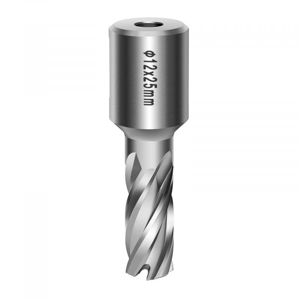 HSS magfúró | Ø 12 mm - 25 mm mágneses fúrókhoz, anyag nagysebességű acél, M2 keménységű, acél, alumínium vagy szén fúrás.