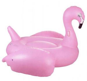 Felfújható matrac, flamingó | rózsaszín 224x107cm