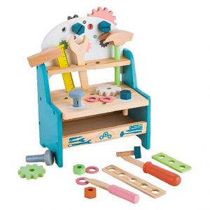 Gyermek faműhely ECOTOYS A MUTL80012 tökéletes játékkészlet egy kis ezermester számára a gyermek kézi készségeinek fejlesztését is szolgálja.