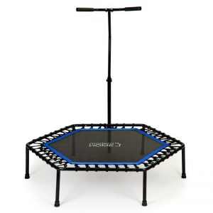 Fitness trambulin fogantyúval | fekete és kék