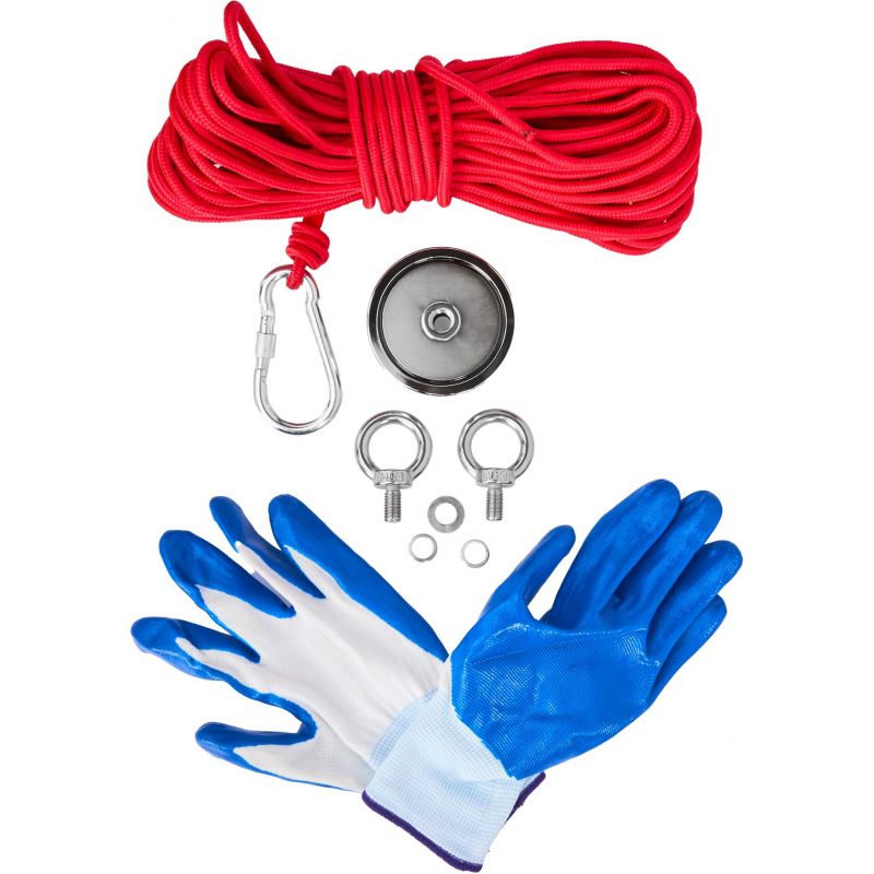 KD10415-1 Neodímium mágnes KD10415 | kesztyű és kötél 140 kg