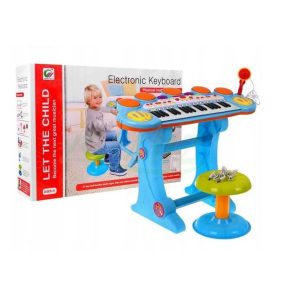 Keyboard gyerekeknek + dob MP3 USB 3 oktáv | kék