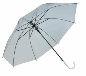 Nagy átlátszó esernyő 93 cm | átlátszó könnyű, így bárhová magával viheti. Séta közben cseppeket észlelhet.