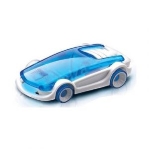 Sósvízzel hajtott játékautó kék-fehér - lehetővé teszi a kreatív időtöltést, megtanítja a megújuló energia felhasználására.
