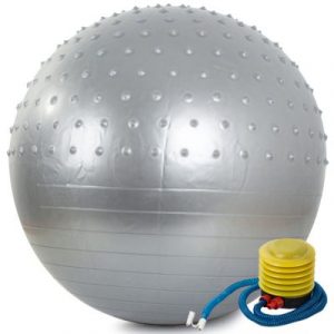 Fit labda - gimnasztikai edzőlabda + pumpa 70cm | A szürke színt rehabilitációs terápiában, fitnesz gyakorlatokban stb.