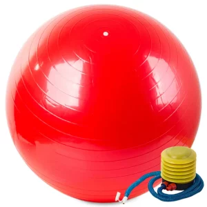 Fit labda - gimnasztikai edzőlabda + pumpa 55cm | a vöröset rehabilitációs terápiában, fitnesz gyakorlatokban stb.