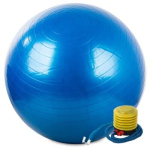 Fit labda - gimnasztikai labda 75 cm-es pumpa kékkel ideális otthoni edzéshez és rehabilitációhoz. Ideális mindenkinek.