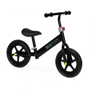 Gyermek kidobó / kerékpár - max. 20kg fekete - támogatja a gyermek mozgáskoordinációját, megtanul egyensúlyozni és egyensúlyt tartani.