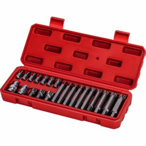 Fúrókészlet SPLINE M4-M18 22db | A KD10539 speciális csavarok kicsavarására szolgál. 3/8