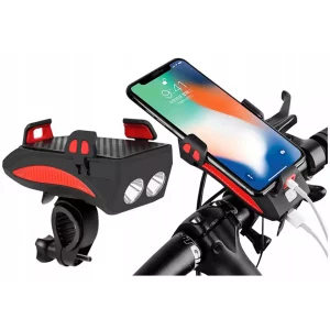Kerékpár lámpa - mobiltelefon tartó + powerbank duda USB jelentősen növeli a közúti biztonságot és javítja a láthatóságot.