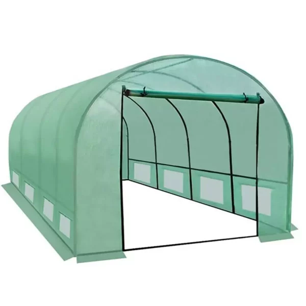 Kerti fóliasátor 4x3m, zöld | 12 m2 kiváló eredményt ad hőkedvelő zöldségek termesztésekor, például paradicsom, uborka stb.