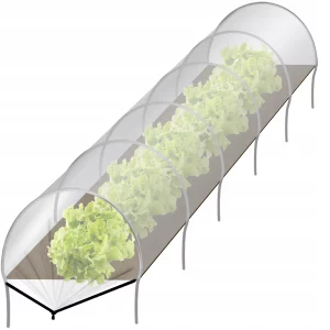 Kerti mini fólia növény - alagút 300x55x40cm minőségi fémhuzalokból készül. Az alagút területe legfeljebb 1,65 m2.