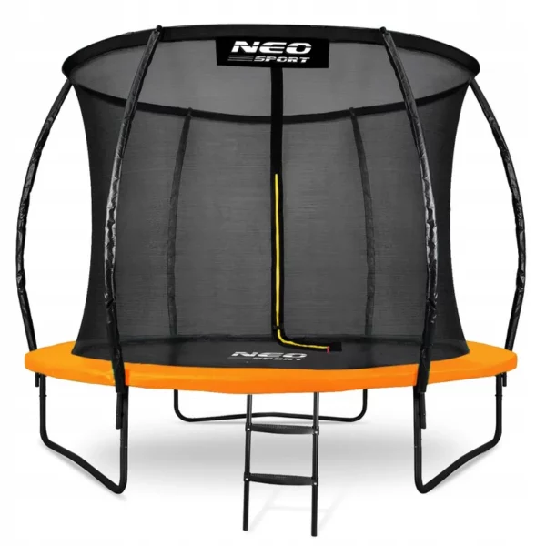 A 252 cm-es Neo-Sport létrával ellátott kerti trambulin kényelemről és biztonságról gondoskodik, különösen a legkisebb ugróknak.