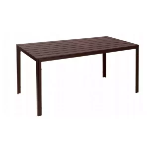 Kerti vendéglátó asztal - barna | A 156x78cm méretével és tulajdonságaival bármilyen kültéri vagy beltéri rendezvényre alkalmas.