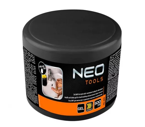 A NEO TOOLS márka speciális kézmosó gélje kiváló tisztítószer otthoni és professzionális használatra egyaránt.