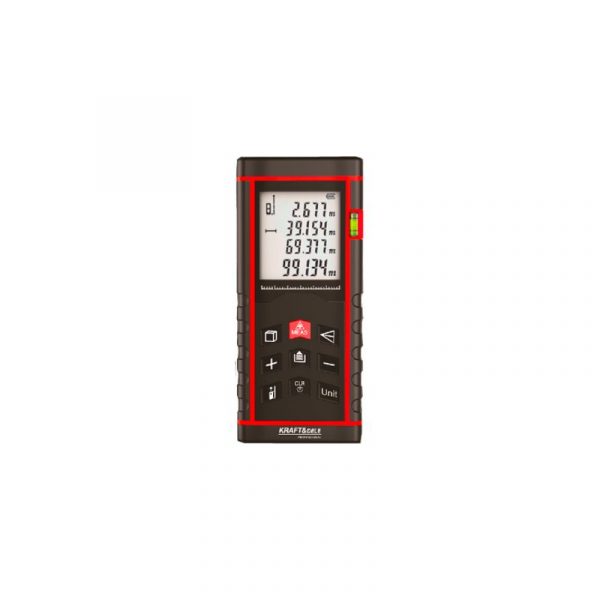 Lézeres távolságmérő - távolságmérő 100m A KD10408 mérésrögzítő funkcióval és hangjelzéssel is fel van szerelve.