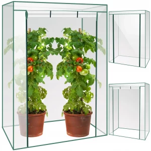 Mini kerti fólia / üvegház 150x103x52cm jó szellőzést biztosít, ami csökkenti a növénybetegségekre való hajlamot.