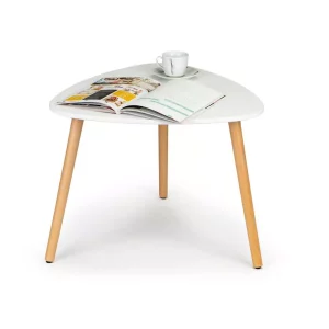 Modern skandináv dohányzóasztal fehér az egyszerű skandináv dizájnnak köszönhetően, az asztal minden enteriőrben vonzó lesz.