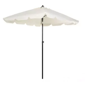 Összecsukható napernyő a teraszon - bézs 200 x 200 cm véd az esőtől és a naptól, poliészterből készült, sűrűsége 180 g / ㎡.