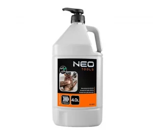 A NEO TOOLS speciális gél kézmosó paszta erős és nagyon erős szennyeződések lemosására alkalmas.