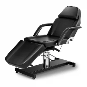 Physa Verona kozmetikai szék - fekete | modell: VERONA BLACK állítható magasságú, saját tengelyen forgó, tartós - rozsdamentes acél.