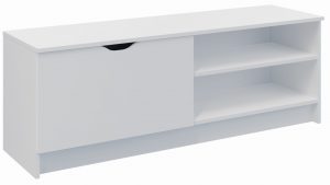 Szekrény Aqua 140 RTV, matt | fehér azoknak készült, akik szeretik a modern megoldásokat és a minimalista stílust. A szekrény 2 polcot tartalmaz.