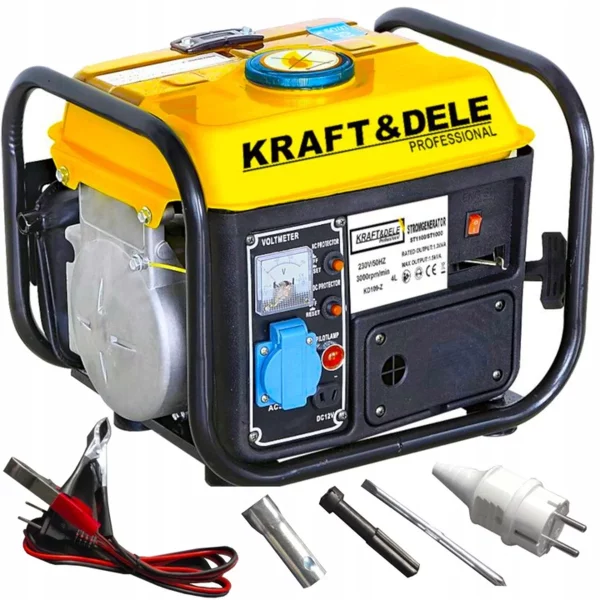 Erőmű 1200W 12V/230V | A KD109Z ideális építkezésekhez, házakhoz, nyaralókhoz, kempingekhez. Motorteljesítmény: 1,5 kW / 2 LE.