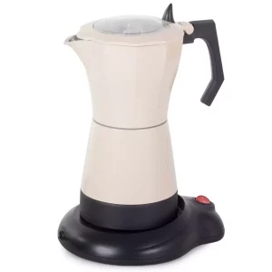 Elektromos moka kávéfőző - vízforraló | 300 ml-ben gyorsan elkészítjük kedvenc kávénkat. Kapacitásának köszönhetően 6 csésze kávét tud főzni.