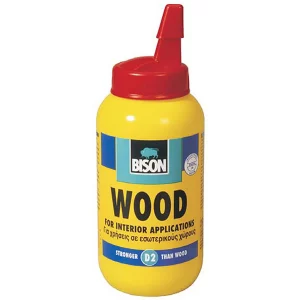 A Bison Wood D2 75ml fa ragasztó mindenféle puha és keményfát, rétegelt lemezt, furnért, papírt és kartont ragaszt.