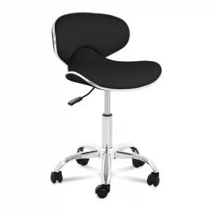 Kozmetikai szék PHYSA München | fekete, kényelmes, modern kialakítással, egyedi magasságállítással. Alkalmas szépségszalonokba vagy klinikákba.