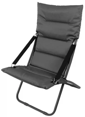 Összecsukható szék Strend Pro szürke - 60x60x90 cm - kiválóan alkalmas udvarra, kertre, fesztiválokra, kempingezésre vagy horgászatra.