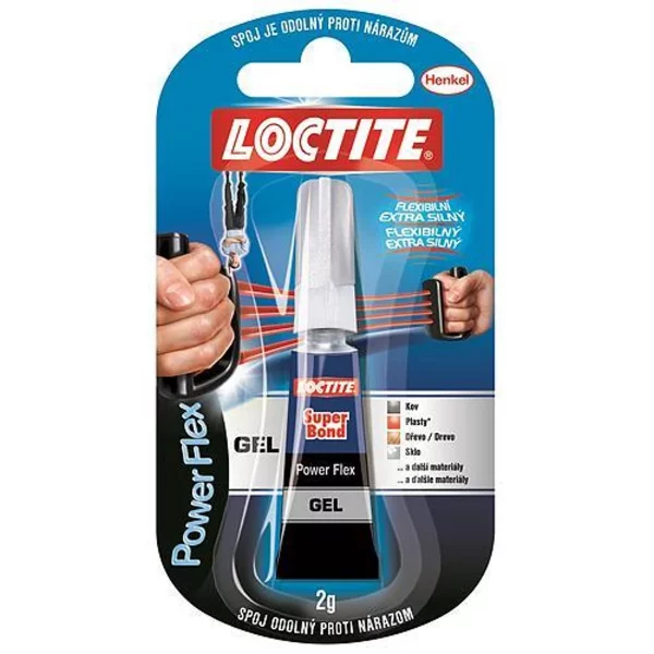 Pillanatragasztó Loctite Super Bond Gel 2g - univerzális pillanatragasztó. Ütésálló, rugalmas és extra erős.