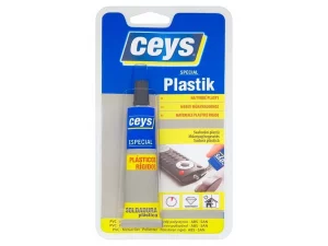 A Ceys SPECIAL PLASTIK ragasztó - 30 ml - PVC, metakrilát, poliészter, ABS, SAN felületre használható.
