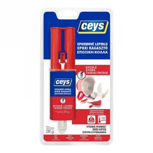 Ceys EPOXICEYS gyorsan keményedő ragasztó - 28 g - kikeményedés után csiszolható, fúrható és festhető, víz- és oldószerálló.