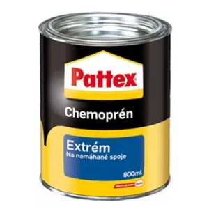Ragasztó Pattex Chemoprén Extrém - 800 ml - rendkívül mechanikai és éghajlati igénybevételnek kitett hézagokhoz víz, nyomás, +120°C-os hő hatására.