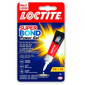 Loctite Super Bond Power Gel ragasztó - 4 g - nagy ütésállósággal, húzással és hajlítással szemben, ellenáll az extrém körülményeknek.