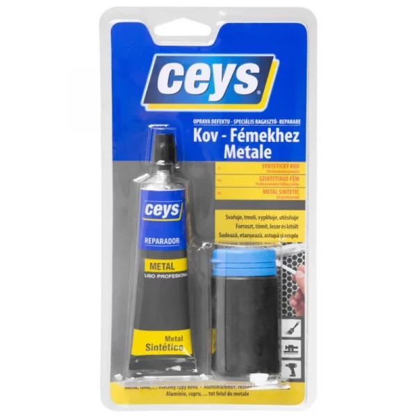 A Ceys hibajavító ragasztó - 40 ml + 40 g - alkalmas fémek ragasztására, radiátor tömítésekre, impregnálásra, korrózióvédelemre stb.