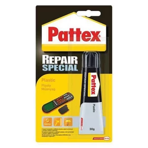 Pattex Repair Special Plastic Adhesive 30g - poliuretán alapú ragasztó, amely keményített és lágy műanyagok ragasztására alkalmas.