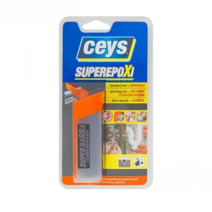 Univerzális tömítőanyag Ceys SUPER EPOXI - 48 g - otthoni rögzítésre, ragasztásra, tömésre, helyreállításra és javításra.