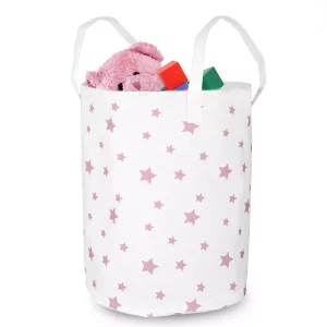 Star játéktároló kosár | fehér, gyerekszobába tökéletes! A táska lehetővé teszi a rend fenntartását a gyerekszobában.