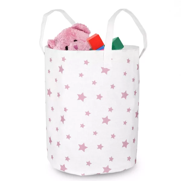 Star játéktároló kosár | fehér, gyerekszobába tökéletes! A táska lehetővé teszi a rend fenntartását a gyerekszobában.