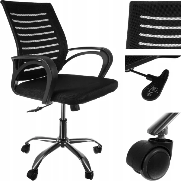 Ergonomikus irodai szék - max. 120 kg-ig - TILT funkcióval rendelkezik, amely lehetővé teszi a szék lendítését és billentését, ami lehetővé teszi a pihenést.