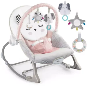 Gyermek ringató vibrációs ágy | A rózsaszín egy nagyszerű megoldás, amelyet kifejezetten a baba gondozására terveztek.