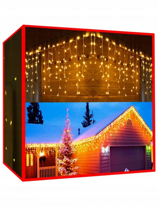 Karácsonyi világítás 300 LED 16.65m | meleg fehér - készítsen egyedi dekorációt bármilyen belső térbe vagy kertbe. Glitter funkció.
