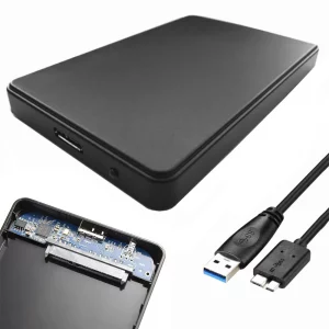 Külső merevlemez fedél HDD SSD 2,5" + USB 3.0 SATA - lehetővé teszi bármilyen 2,5"-es lemez csatlakoztatását a számítógéphez az USB bemeneten keresztül.