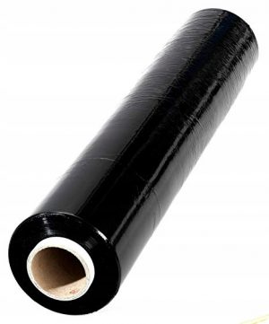 Csomagoló sztreccs fólia 500mm 3.6kg | fekete - A sztreccs fóliát a raklapok költségeinek biztosítására használják szállítás és tárolás során.