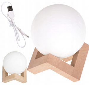 Éjszakai lámpa - hold 3D - Hold 3D dekoratív lámpa. Divatos kiegészítő minden otthonba vagy irodába. Fényforrás: LED.